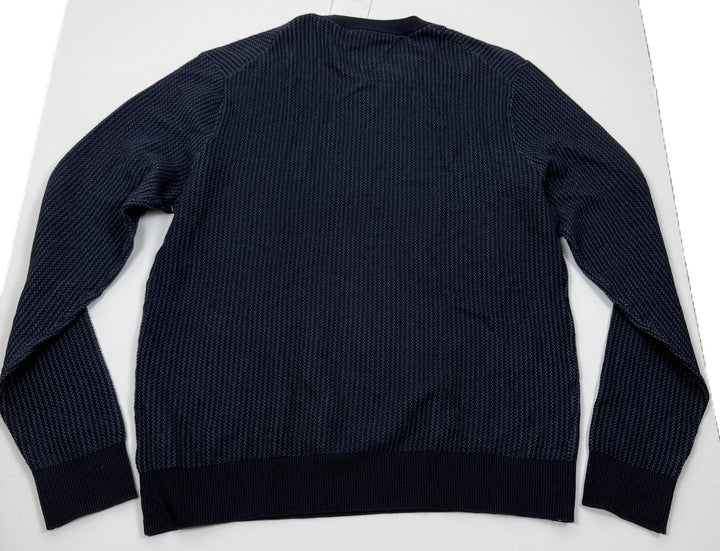 Translation missing: en.Tommy Hilfiger Men's Crewneck Two-Tone Cotton Cashmere Sweater- Desert Sky - 2XL