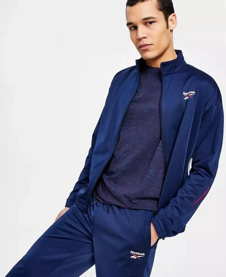 Translation missing: en.Reebok Men's Identity Track Pants Size XL Vector Navy Red White Elastic Waist