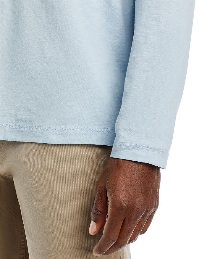 Translation missing: en.The Men's Store at Major Dept Store Cotton Slub Hooded Long Sleeve Tee Blue-XL