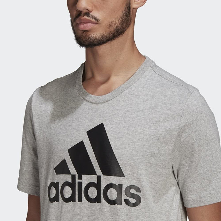Translation missing: en.adidas Men's Badge of Sport Tee, Medium Grey Heather/Black, XX-Large