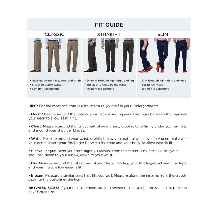 Translation missing: en.Haggar Men's Big &amp; Tall Premium No Iron Khaki Classic Fit Pants Sand-50x32