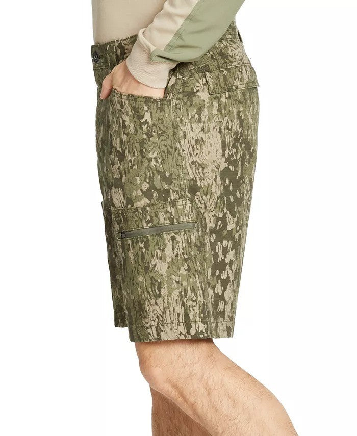 Translation missing: en.Bass Outdoor Pro-Cargo Shorts Men's 40W Deep Lichen Green Ripstop Printed 9in