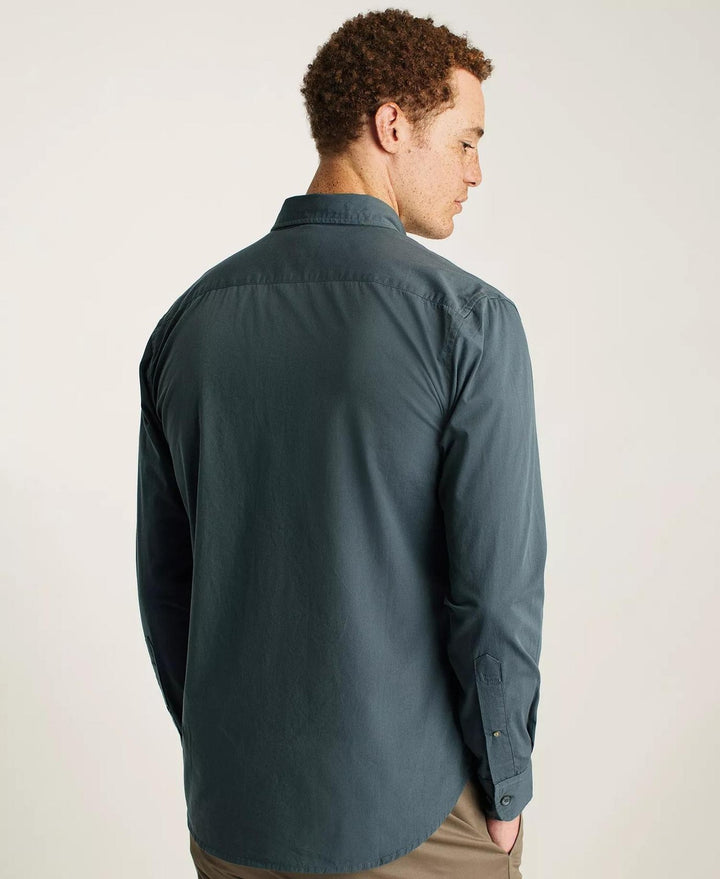 Translation missing: en.Bonobos Melange Shirt Grey Melange Sz Large Mens Slim-Fit Long Sleeve Button Up