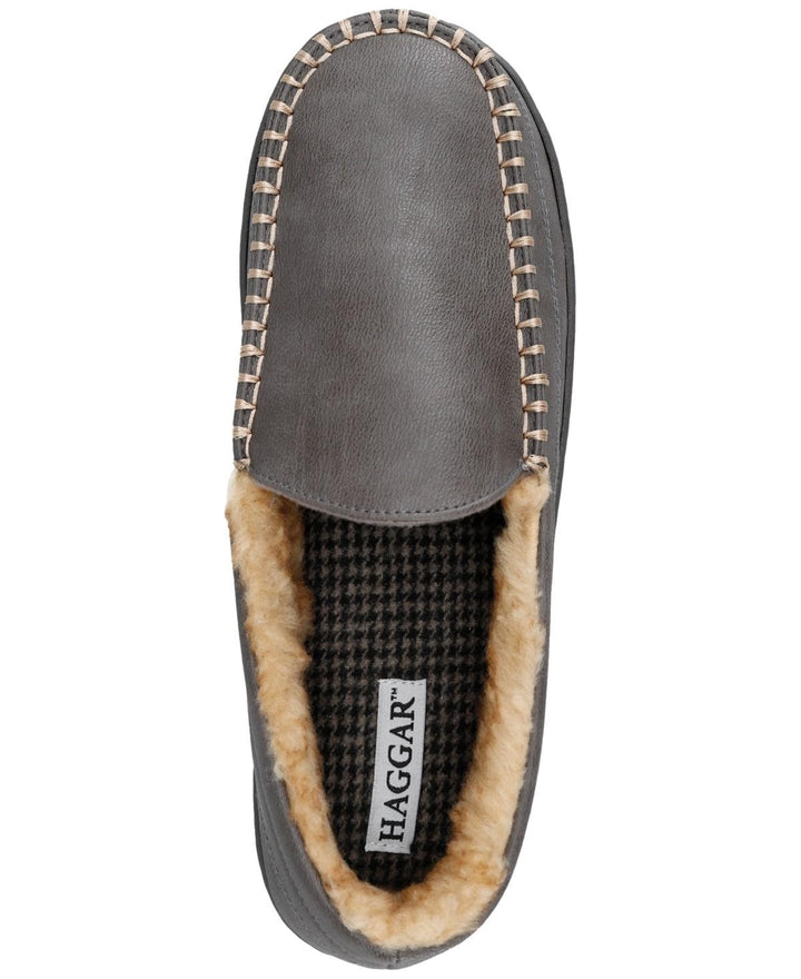 Translation missing: en.Haggar Men's Smooth Venetian Indoor/Outdoor Slipper - Grey-L 9.5-10.5