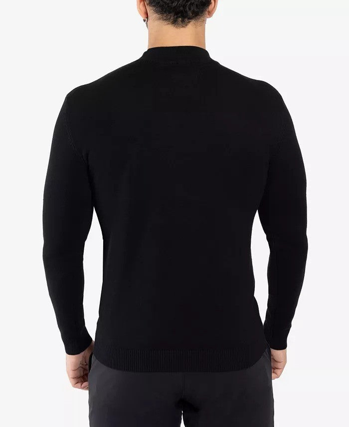 Translation missing: en.X-Ray Men's Basice Mock Neck Midweight Pullover Sweater - Black-2XL