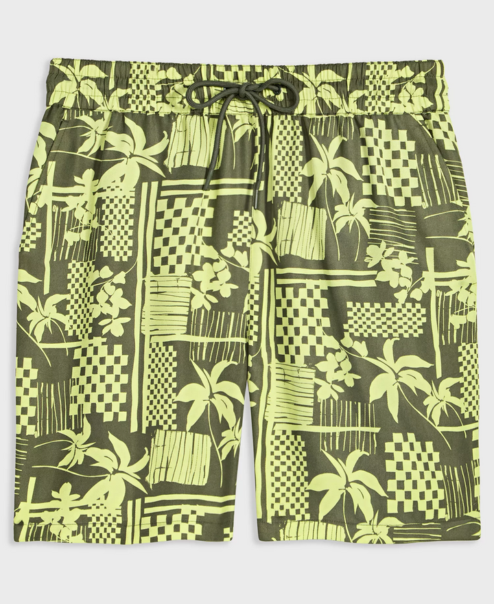 Translation missing: en.Mode of One Men's Vacation Palm Woven Pull-on Shorts Wild Ivy Green-Medium