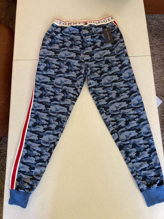 Translation missing: en.Tommy Hilfiger Mens Modern Essential Camo Lounge Jogger Pajama Pants Sapphire- M
