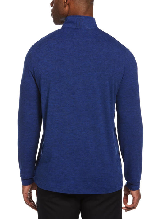 Translation missing: en.PGA Tour Men's Luxury Performance Textured Gradient Stripe 1/4-Zip SweatShirt-Sm