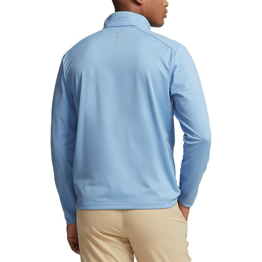 Translation missing: en.RLX Ralph Lauren Men's Classic Fit Half Zip Jersey Pullover Blue Lagoon-Small