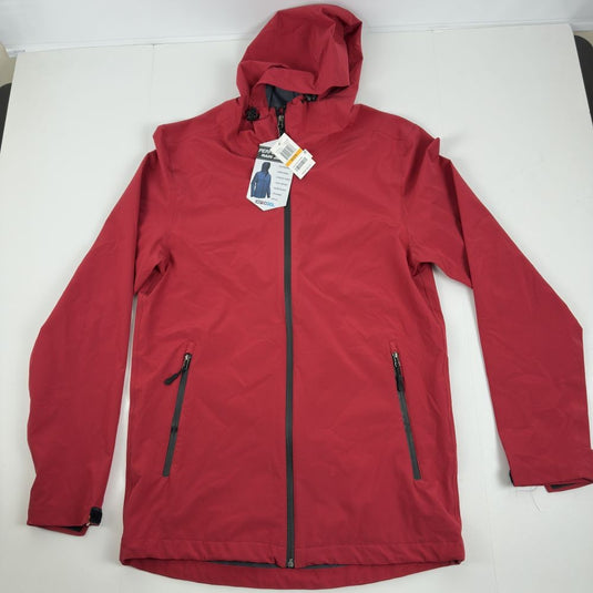 Translation missing: en.32 Degrees Men's Storm Tech Hooded Rain Jacket Crimson-Small