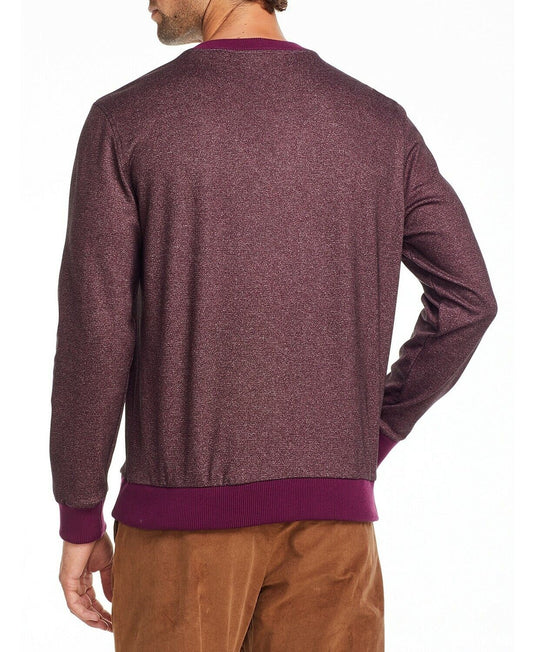 Translation missing: en.Tallia Men's Slim Fit Burgundy V Neck Sweater-Size Medium