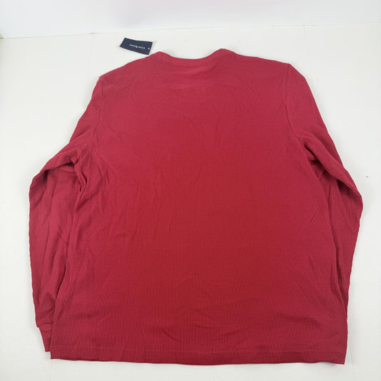 Translation missing: en.Club Room Men's Waffle Long-Sleeve T-Shirt &amp; Pajama Pant Set Jester Red-Large