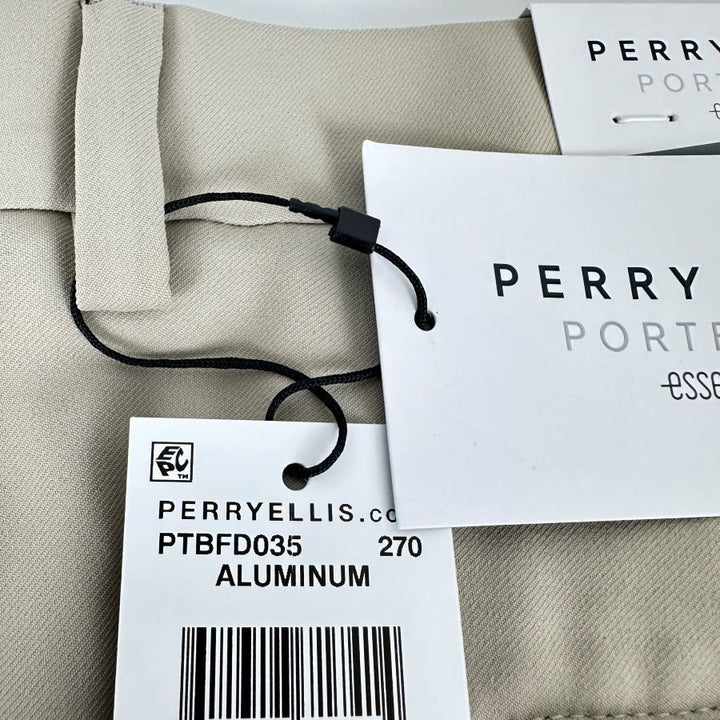 Translation missing: en.Perry Ellis Portfolio Essentials Men Slim-Fit Golf Pants -Aluminum-38x30