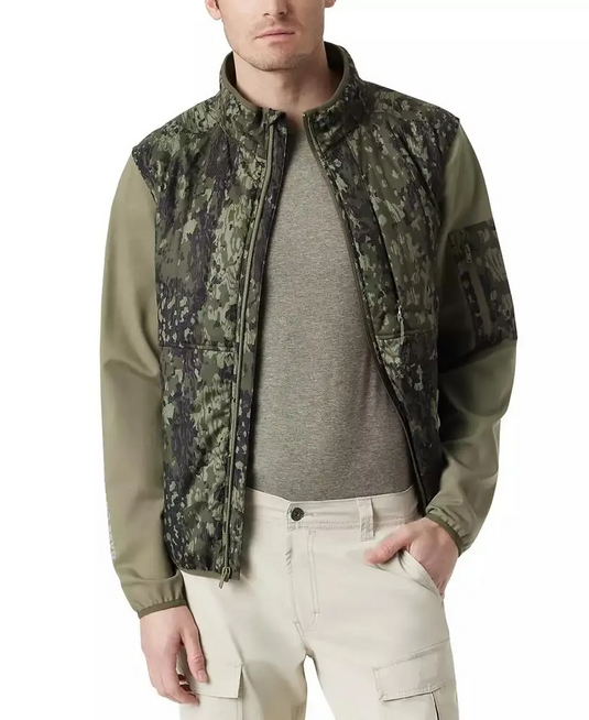 Translation missing: en.Bass Outdoor Men's Earlybird Runner Camo Jacket Bark Camo Deep Lichen-Small
