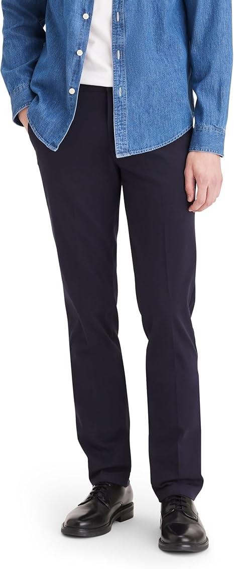 Translation missing: en.Dockers Easy Khakis Pants Docker Navy 34x34 Slim Fit Mens Stretch Comfort Waist