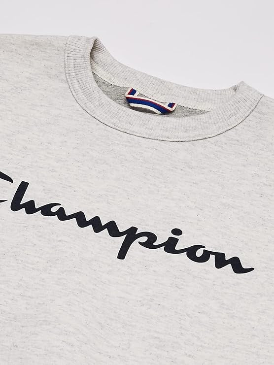 Translation missing: en.Champion Men's Powerblend Fleece Logo Sweatshirt - Oatmeal Heather-Small