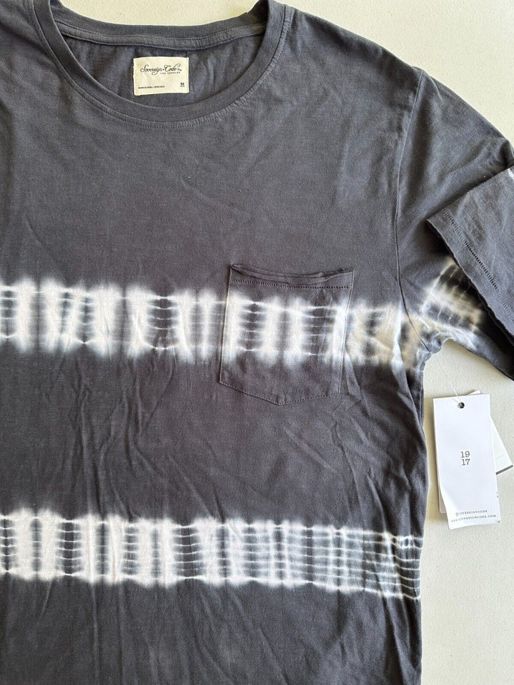 Translation missing: en.Sovereign Code Men's Palmetto Tie Dyed Cotton Pocket Tee in Charcoal-Medium