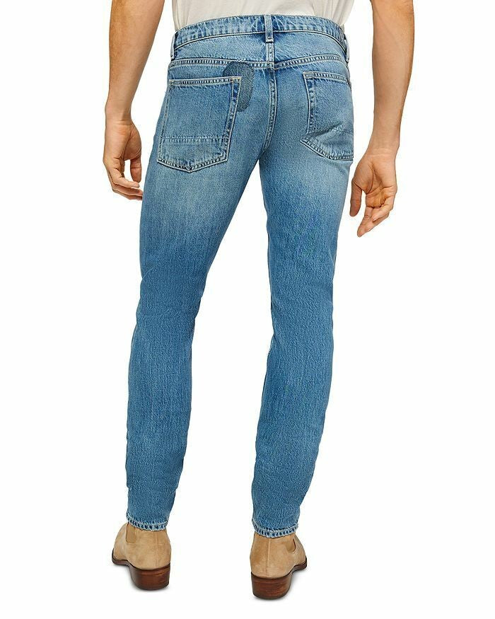 Translation missing: en.7 for All Mankind the Stacked Skinny Jeans in Saturday Afternoon Blue-29/34