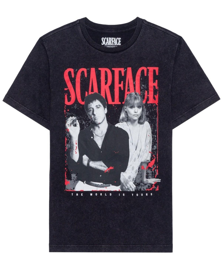Translation missing: en.Hybrid Men's Scarface Wash Men's Tee - Black Mine