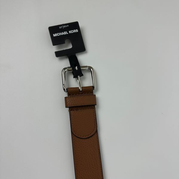 Translation missing: en.Michael Kors Mens Pebble Leather Jean Belt Brown-Size 32