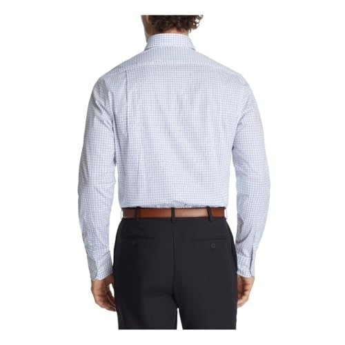 Translation missing: en.Tommy Hilfiger Men's Th Flex Regular-Fit Stretch Dress Shirt Blue-14.5 32/33