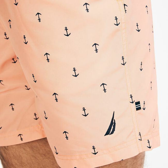 Translation missing: en.Nautica Men's Quick-Dry Anchor-Print 8" Swim Trunks In Guava Punch-2XL