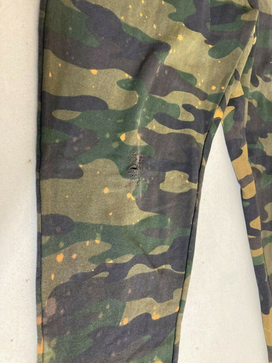 Translation missing: en.Eleven Paris Men's Acid Camo Fleece Jogger Destroyed in Acid Green Camo-Large