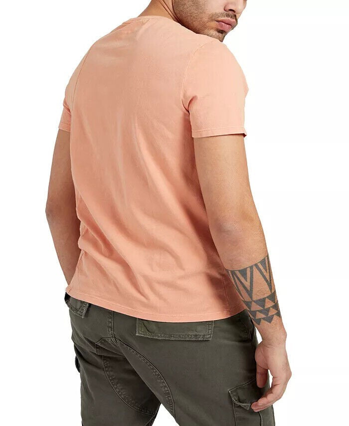 Translation missing: en.Guess Men's Organic Cotton T-Shirt in Apricot Juice-Size 2XL