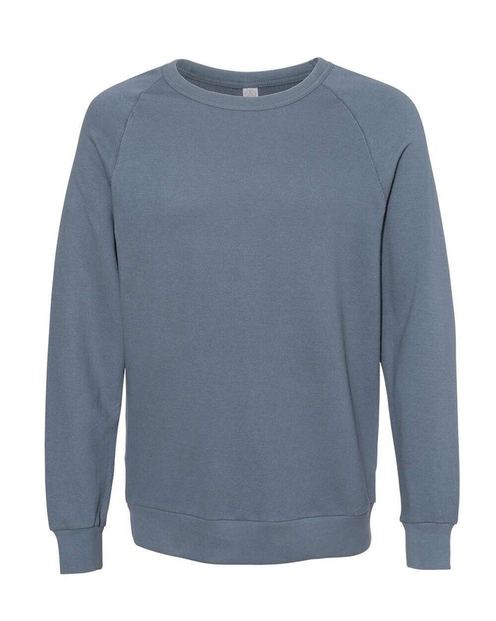 Translation missing: en.Alternative 9575ZT Unisex Washed Terry Champ Sweatshirt in Washed Denim-XL