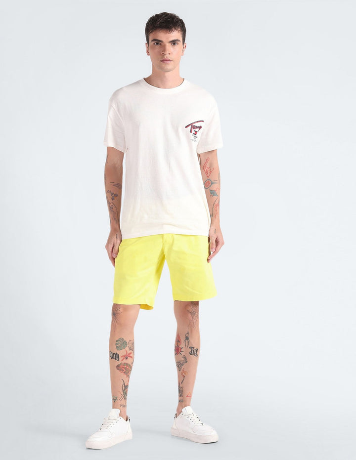Translation missing: en.Tommy Hilfiger Men's Brooklyn 1985 9" Shorts - Yellow Tulip-30W