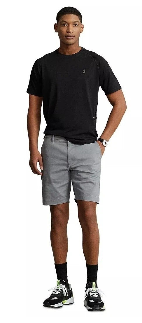 Translation missing: en.Polo Ralph Lauren Men's 9-Inch Slim Fit Dobby Shorts - Perfect Grey-42W