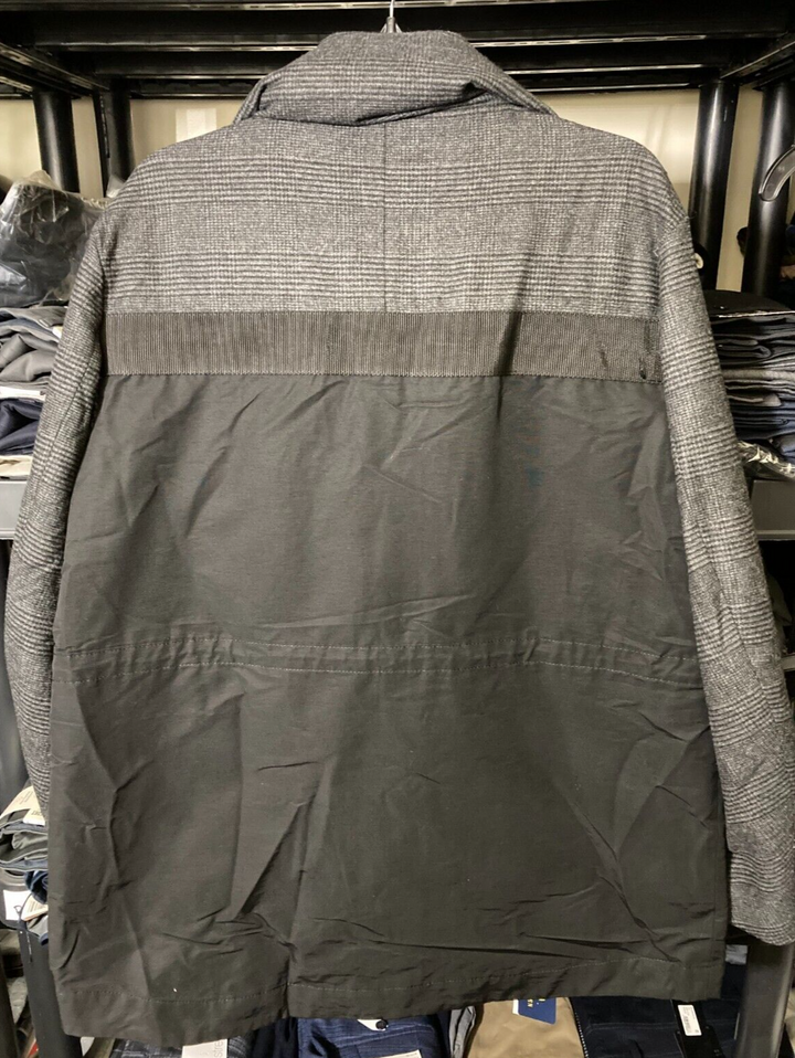 Translation missing: en.ZUCCa Men's 7 GROSGRAIN COMBINATION Jacket Grey/Black-Medium