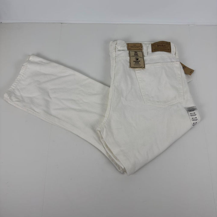 Translation missing: en.Polo Ralph Lauren Jeans Men's 40x32 Deckwash White Varick Slim Str Garment-Dyed