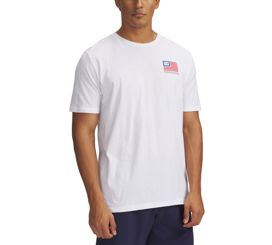 Translation missing: en.Under Armour Men's Freedom Graphic T-Shirt -White Steel-3XL