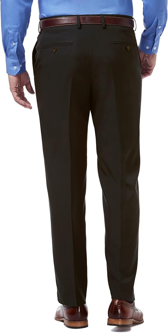 Translation missing: en.Haggar Men's Premium Comfort Stretch Classic-Fit Dress Pants Chocolate-38x32