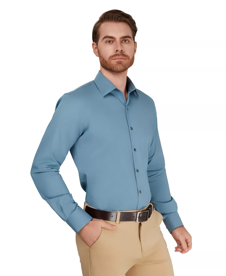 Translation missing: en.Alfani Men's Reg-Fit Temperature Regulating Dress Shirt 14-14.5 32/33 Blue