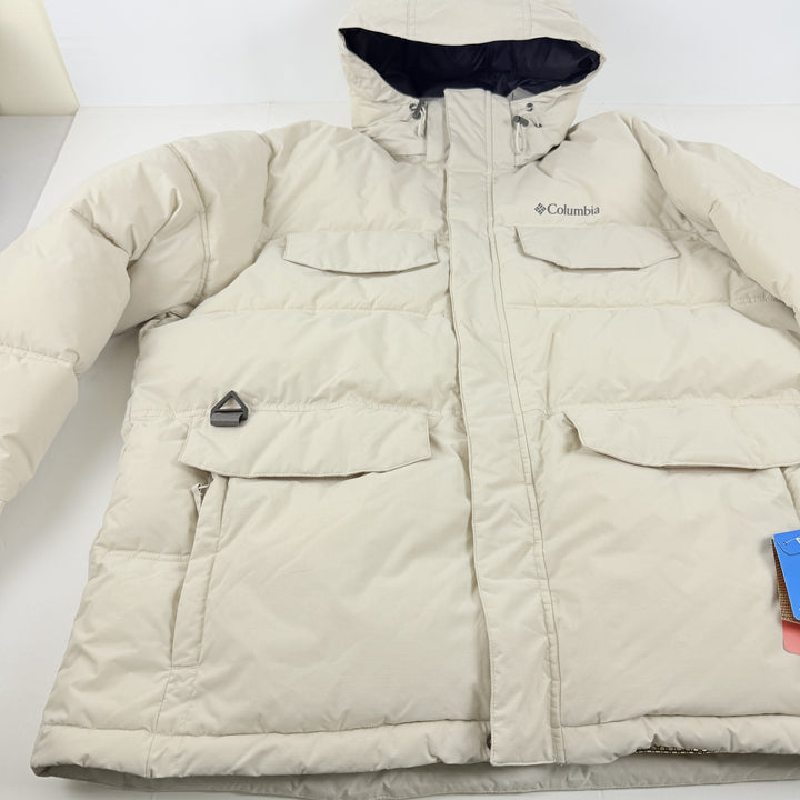 Translation missing: en.Columbia Mens Landroamer Hooded Puffer Parka Jacket Omni Heat Dark Stone-Size XL