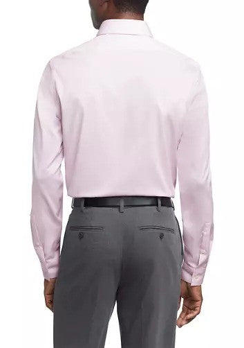 Translation missing: en.Calvin Klein Dress Shirt Mens 17.5 32/33 Pink Lavender Steel Slim Fit PinCord
