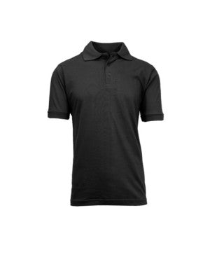 Translation missing: en.Jump Start By Harvic Mens Short Sleeve Pique Polo Shirts in Black-Large