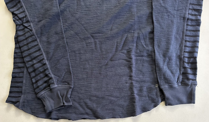 Translation missing: en.Mills Supply Mens Point Sur Long Sleeve Henley in Mood Indigo Blue-XL