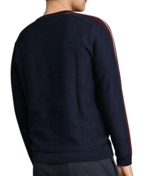 Translation missing: en.Velvet by Graham &amp; Spencer Wool Blend Tad Crewneck Sweater Navy-Size XL