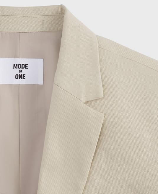 Translation missing: en.Mode of One Men's Slim-Fit Cotton Linen Blazer Dark Ecru-Size XL 44-46R