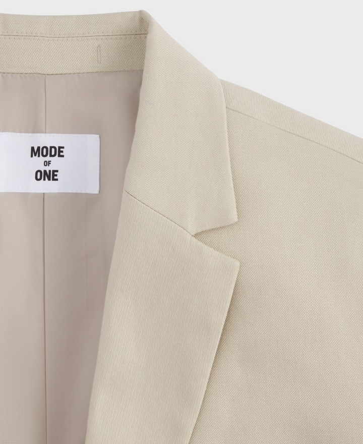Translation missing: en.Mode of One Men's Slim-Fit Cotton Linen Blazer Dark Ecru-Size XL 44-46R