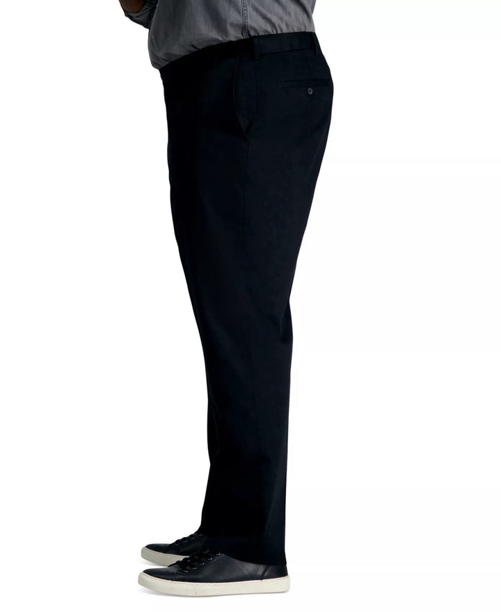 Translation missing: en.Haggar Men's Big &amp; Tall Premium No Iron Khaki Classic Fit Pants Black-48x32