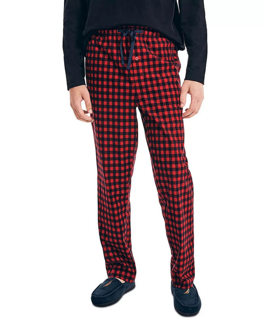Translation missing: en.Nautica Men's Soft Cozy Fleece Pajama Pants Nautica Red Plaid-XL