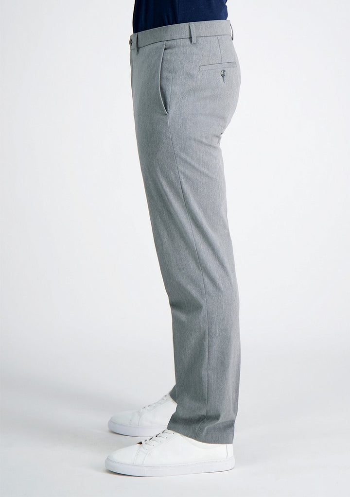 Translation missing: en.Haggar Men's Iron Free Premium Khaki Straight-Fit Twill Pants Heather Grey-33x32