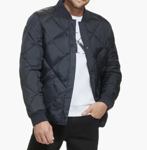 Translation missing: en.Calvin Klein Men's Quilted Jacket Size XL True Navy Reversible Windbreaker