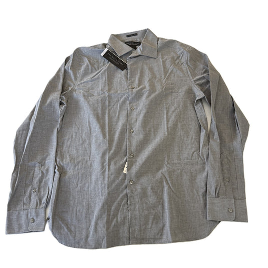 Translation missing: en.The Men's Store Chambray Classic Fit Button-Down Business Shirt Grey-2XL