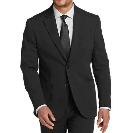 Translation missing: en.Michael Kors Kuffs MKtech Men's Solid Modern-Fit Suit Jacket Only Black-46L