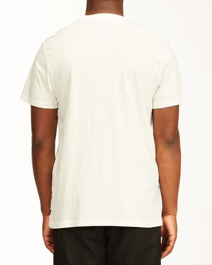 Translation missing: en.Billabong Men's Scarlet Short Sleeve Wave Washed T-Shirt Off White-Med &amp; Large